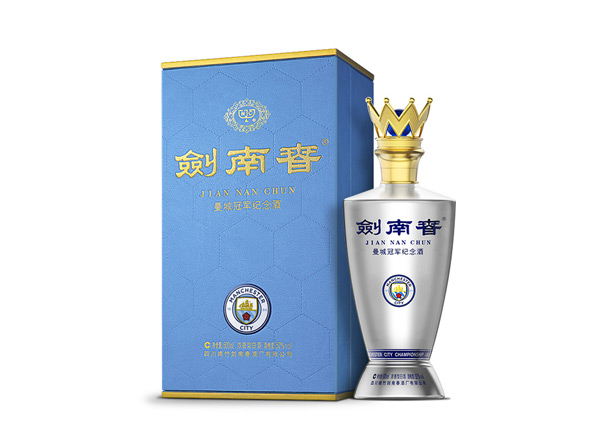 绥化剑南春曼城冠军纪念酒