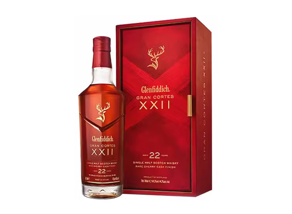 绥化回收格兰菲迪22年璀璨珍藏版威士忌700ml礼盒装Glenfiddich XXII苏格兰威士忌行情价格