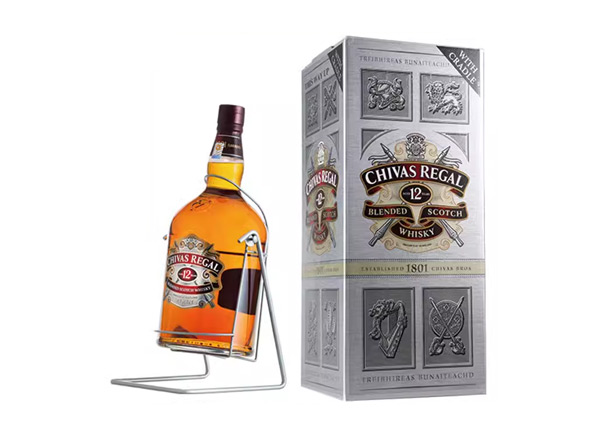 绥化芝华士12年威士忌回收4500ml 9斤装4.5L进口Chivas Regal洋酒礼盒行情价格