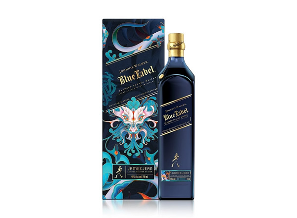 绥化尊尼获加蓝牌威士忌回收Johnnie Walker蟠龙献瑞龙年特别版约翰走路750ml春节限量版行情价格
