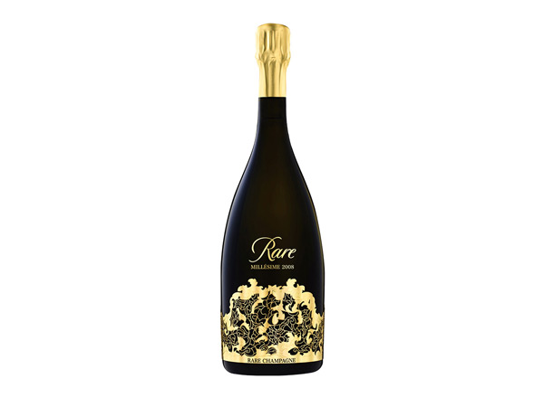 绥化白雪稀露香槟回收稀露黑钻年份香槟经典款Rare Brut