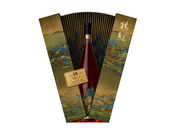 绥化鹤驻18年黄酒回收鹤驻新花雕18年珍藏版千里江山图行情价格